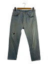 【中古】Levi’s◆USA製/刻印552/ボトム/34/デニム/IDG/無地/JL-001【メンズウェア】
