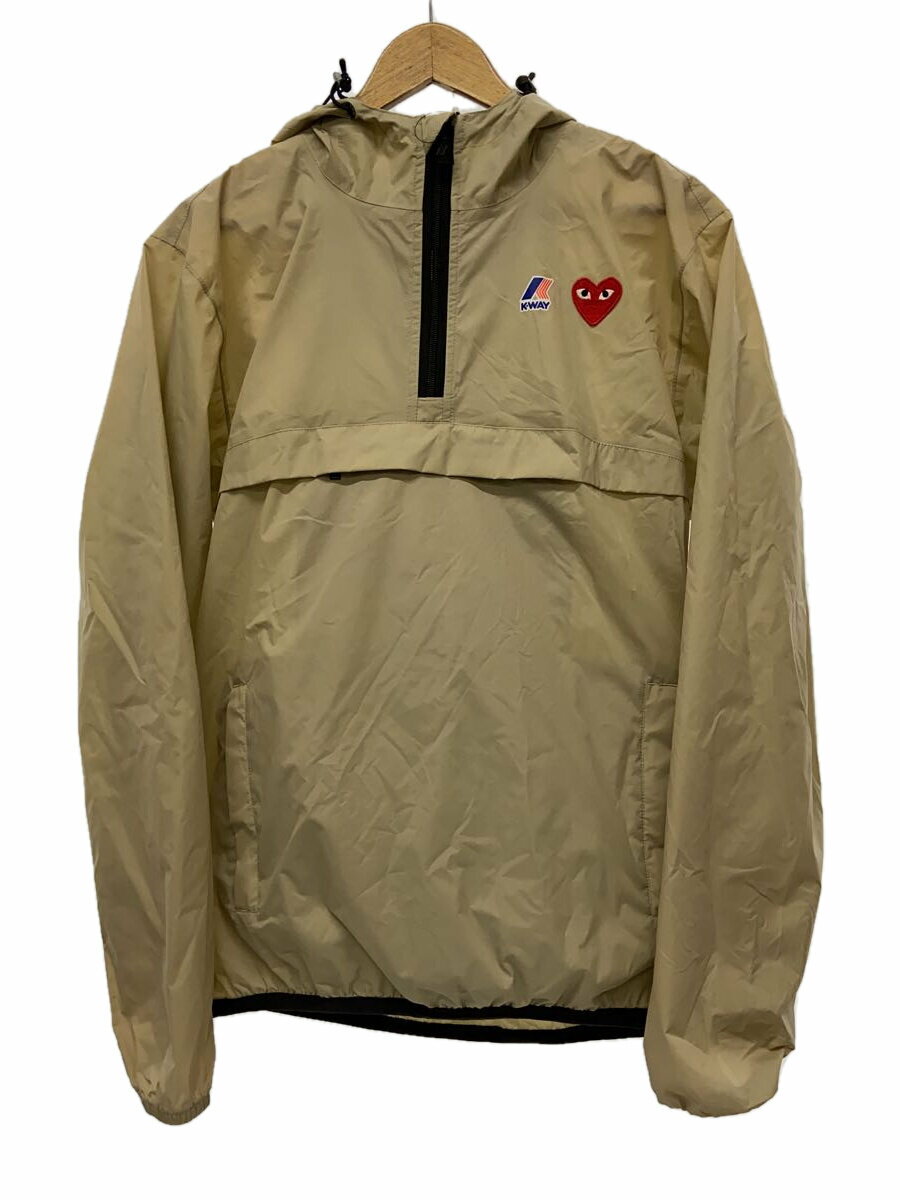 【中古】PLAY COMME des GARCONS◆ナイロンジャケット/L/ナイロン/BEG/無地//【メンズウェア】