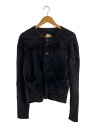 【中古】TARO HORIUCHI◆カーディガン(厚手)/2/ナイロン/BLK/2402-K17-M208【メンズウェア】