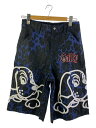 【中古】GALFY◆ボトム/L/コットン/NVY/総柄/151005【メンズウェア】