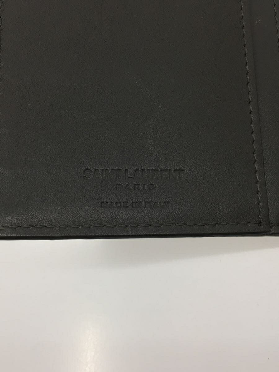 【中古】SAINT LAURENT◆長財布/レザー/BRW/メンズ【服飾雑貨他】
