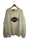 【中古】HARLEY DAVIDSON◆スウェット/XL/--/CRM/無地【メンズウェア】
