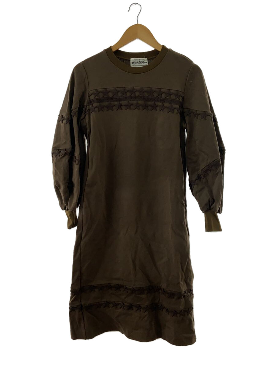 【中古】MUVEIL◆長袖ワンピース/--/コットン/KHK/A2898UA942【レディースウェア】