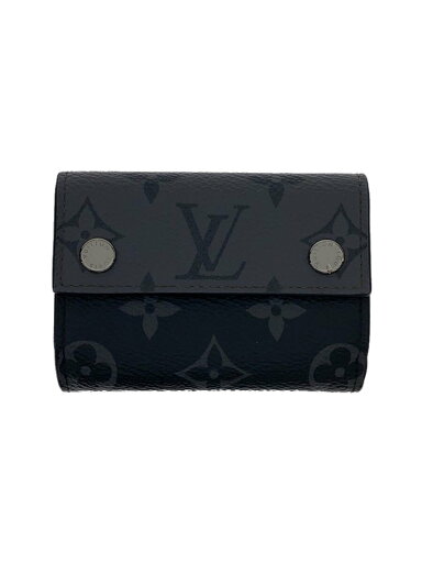 【中古】LOUIS VUITTON◆3つ折り財布/レザー/BLK/モノグラム/メンズ【服飾雑貨他】 【中古】LOUIS VUITTON◆3つ折り財布/レザー/BLK/モノグラム/メンズ【服飾雑貨他】