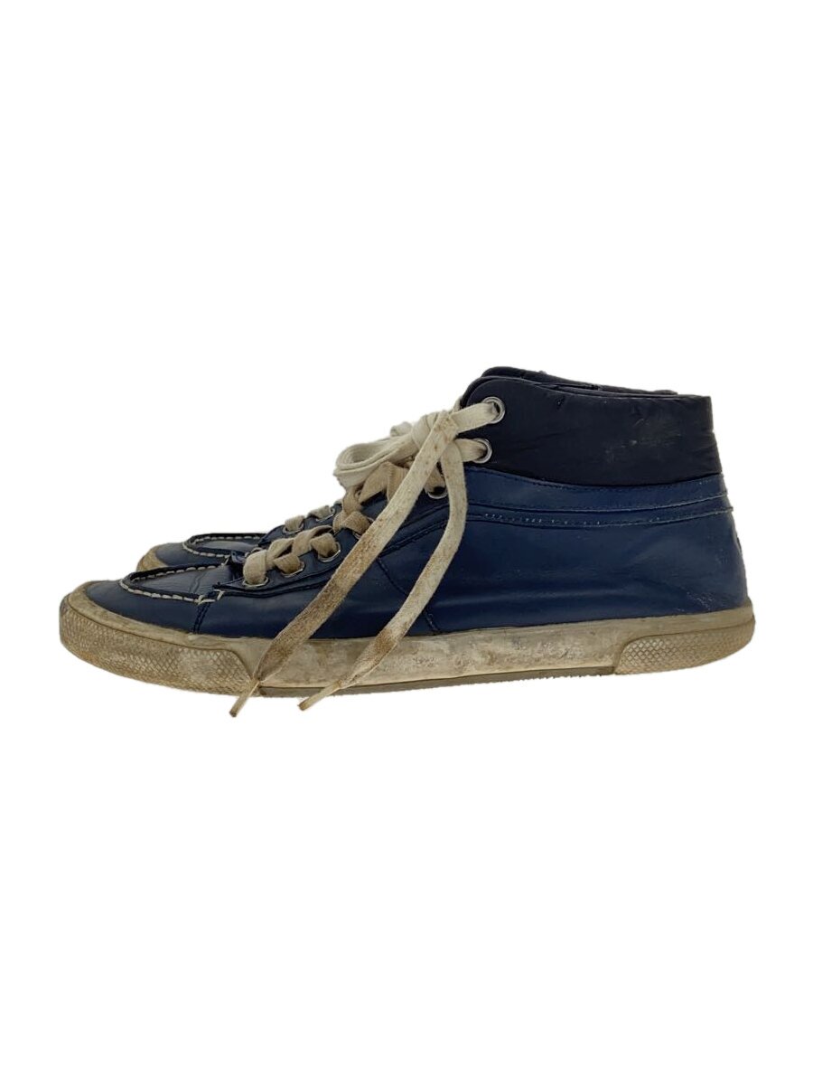 【中古】PRADA◆ハイカットスニーカー/--/NVY/4T2149【シューズ】