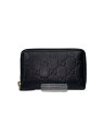 【中古】GUCCI◆コインケース_グッチシマ/レザー/BLK/総柄/メンズ【服飾雑貨他】