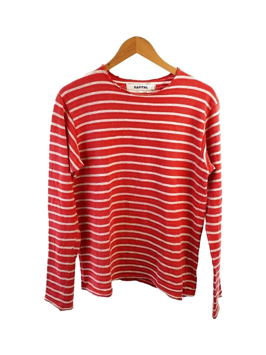 【中古】キャピタルKAPITAL長袖ボーダーカットソー/Tシャツ 楽天市場】kapital 中古(長さ(袖)長袖)(Tシャツ