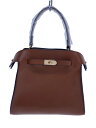 【中古】aroco◆トートバッグ/レザー/BRW【バッグ】(4)