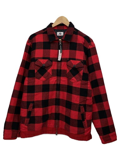 【中古】GOOD ENOUGH◆16AW/ラインネルシャツジャケット/ジャケット/L/コットン/レッド/チェック【メンズウェア】 【中古】GOOD ENOUGH◆16AW/ラインネルシャツジャケット/ジャケット/L/コットン/レッド/チェック【メンズウェア】