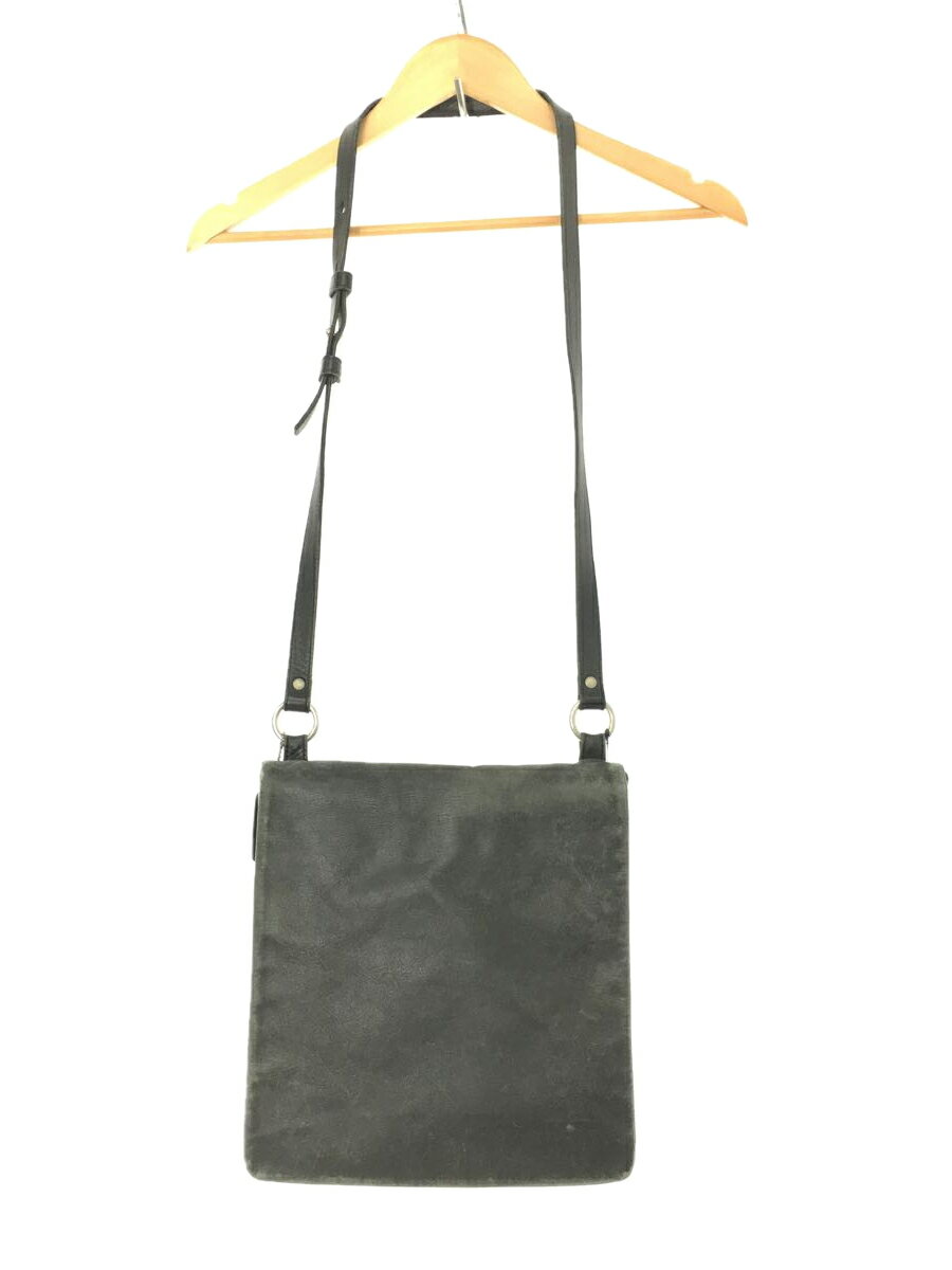 【中古】COACH◆ショルダーバッグ/レザー/BLK/無地/D0P-9458【バッグ】