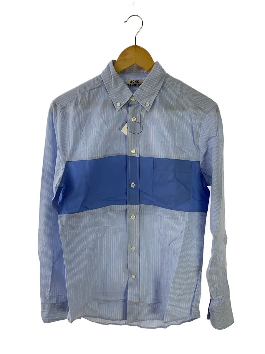 Acne Studios(Acne)◆ISHERWOOD BLOCK SS13/長袖シャツ/44/コットン/BLU/ストライプ//