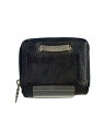 【中古】CHROME HEARTS◆SQ ZIP BILL 2つ折り財布/レザー/BLK/メンズ【服飾雑貨他】