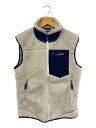 【中古】patagonia◆フリースベスト/M/ポリエステル/BEG/STY23048FA23【メンズウェア】