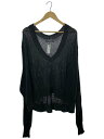 【中古】YOHJIYAMAMOTO+NOIR◆09AW/ドルマンスリーブ/ニット・セーター(薄手)/3/コットン/KHK/NZ-K04-051【レディースウェア】