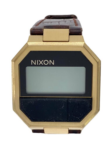 【中古】NIXON◆クォーツ腕時計/デジタル/レザー/THE RE-RUN//【服飾雑貨他】 【中古】NIXON◆クォーツ腕時計/デジタル/レザー/THE RE-RUN//【服飾雑貨他】