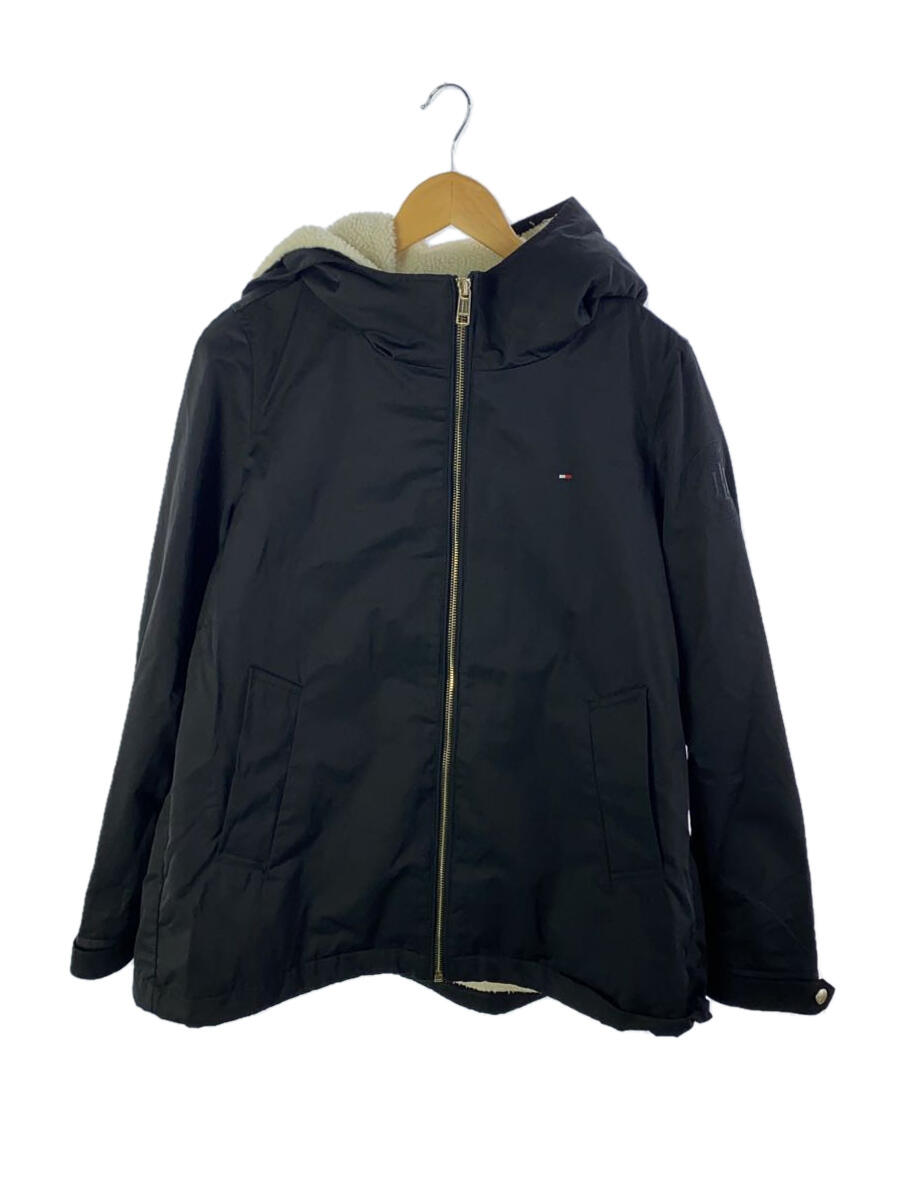 【中古】TOMMY HILFIGER◆ブルゾン/S/コットン/ブラック/WW32762/ボア/デタッチャブルディブルゾン/ライナー【レディースウェア】