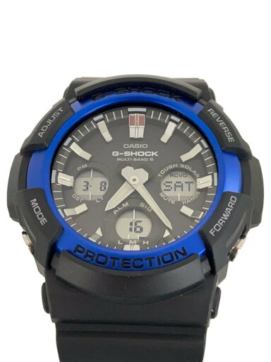【中古】CASIO◆ソーラー腕時計・G-SHOCK/デジアナ/ラバー/BLK/BLK/SS【服飾雑貨他】 【中古】CASIO◆ソーラー腕時計・G-SHOCK/デジアナ/ラバー/BLK/BLK/SS【服飾雑貨他】