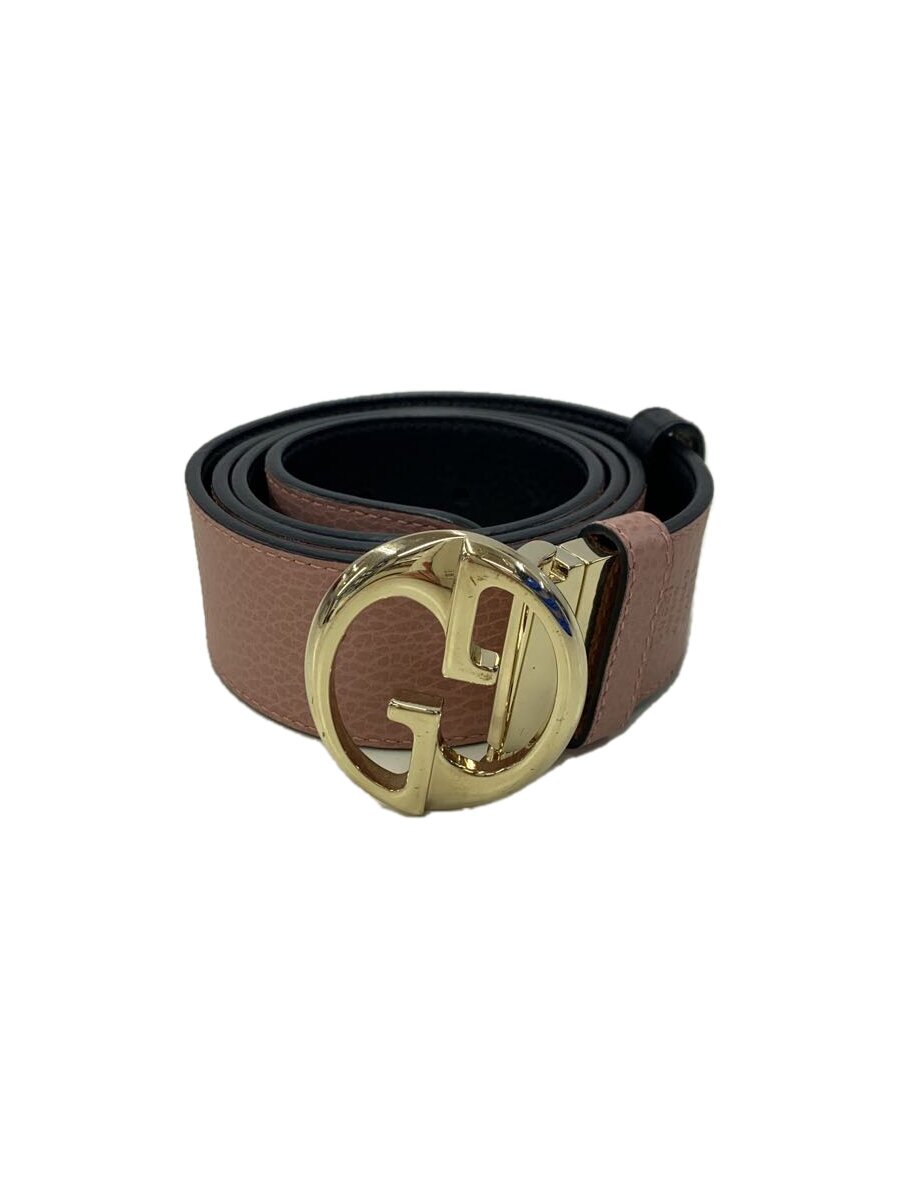 【中古】GUCCI◆ベルト/レザー/PNK/レディース【服飾雑貨他】