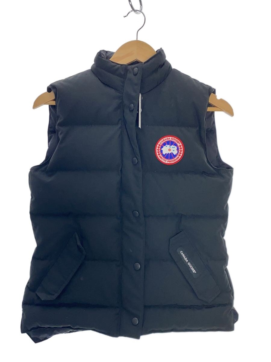 【中古】CANADA GOOSE◆FREESTYLE VEST/ダウンベスト/S/ポリエステル/BLK/2832L【レディースウェア】