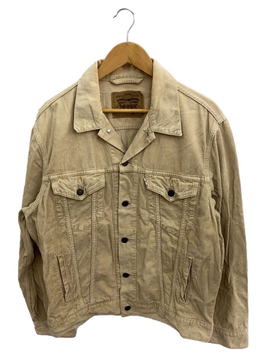 【中古】Levi’s◆90s/イタリア製/EURO Levis/右袖ヤブレ有/L/コーデュロイ/BEG/無地/70503-69//【メンズウェア】