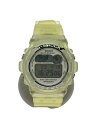 【中古】CASIO◆腕時計/デジタル/素材シリコン/カラーイエロー/DW-9200K-7T【服飾雑貨他】