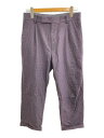 【中古】WACKO MARIA◆Ermenegildo Zegna/ボトム/S/ウール/PUP/ギンガムCK【メンズウェア】