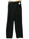 【中古】LOEFF◆ボトム/0/コットン/BLK/421-1-L/ストレートパンツ/ワンタック//【レディースウェア】