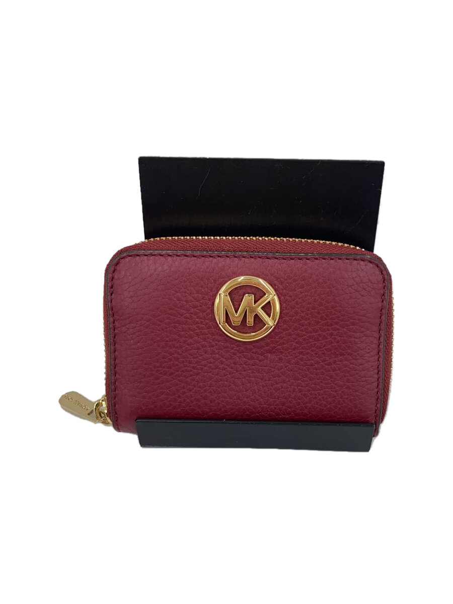 【中古】MICHAEL KORS◆コインケース/レザー/PNK/無地/レディース【服飾雑貨他】