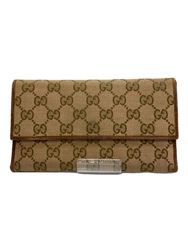 【中古】GUCCI◆長財布/キャンバス/BRW/レディース【服飾雑貨他】 【中古】GUCCI◆長財布/キャンバス/BRW/レディース【服飾雑貨他】