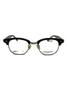 【中古】CASU eyewear◆Old 148/メガネ/ウェリントン/プラスチック/BLK/CLR/メンズ/48□21-149/ケース付き【服飾雑貨他】