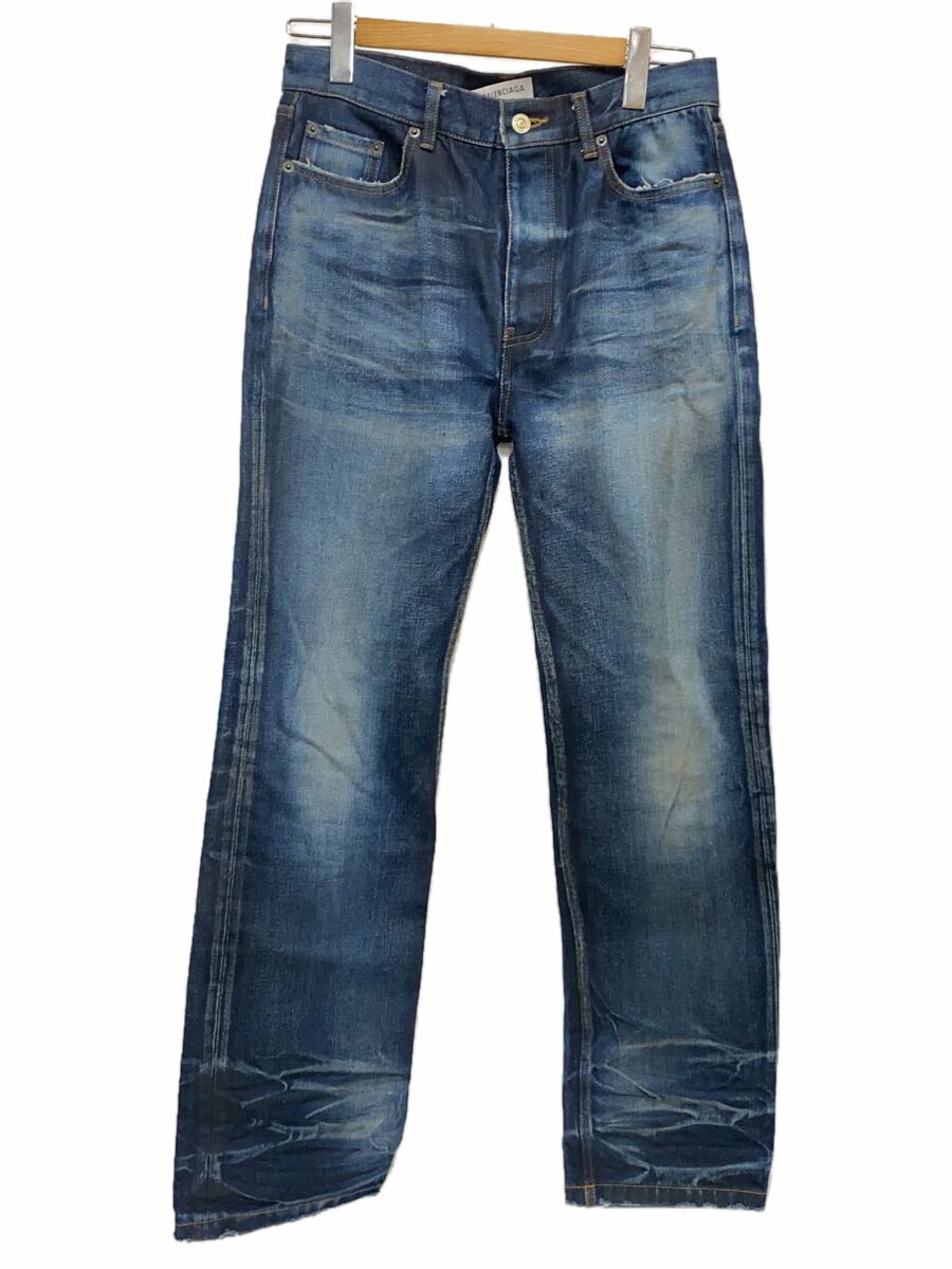【中古】BALENCIAGA◆681733/ボトム/26/デニム/IDG【メンズウェア】