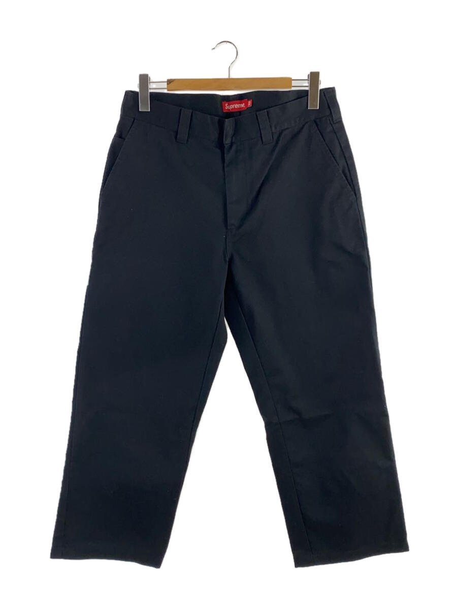 【中古】Supreme◆ストレートパンツ/32/コットン/BLK【メンズウェア】