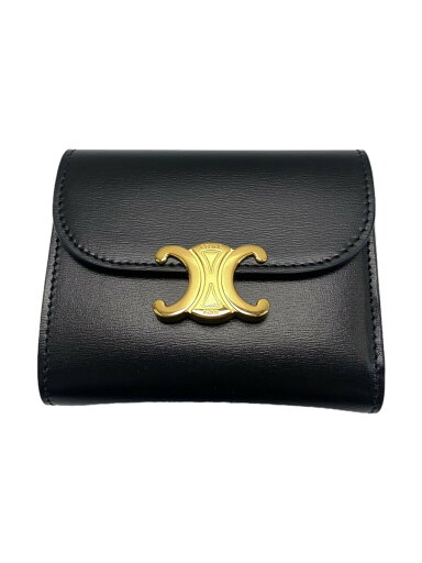 【中古】CELINE◆3つ折り財布/レザー/BLK/無地/レディース/10D783DPV【服飾雑貨他】 【中古】CELINE◆3つ折り財布/レザー/BLK/無地/レディース/10D783DPV【服飾雑貨他】