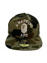 【中古】A BATHING APE◆ヘッドウェア/7 1/4/コットン/マルチカラー/カモフラ/メンズ【服飾雑貨他】(4)