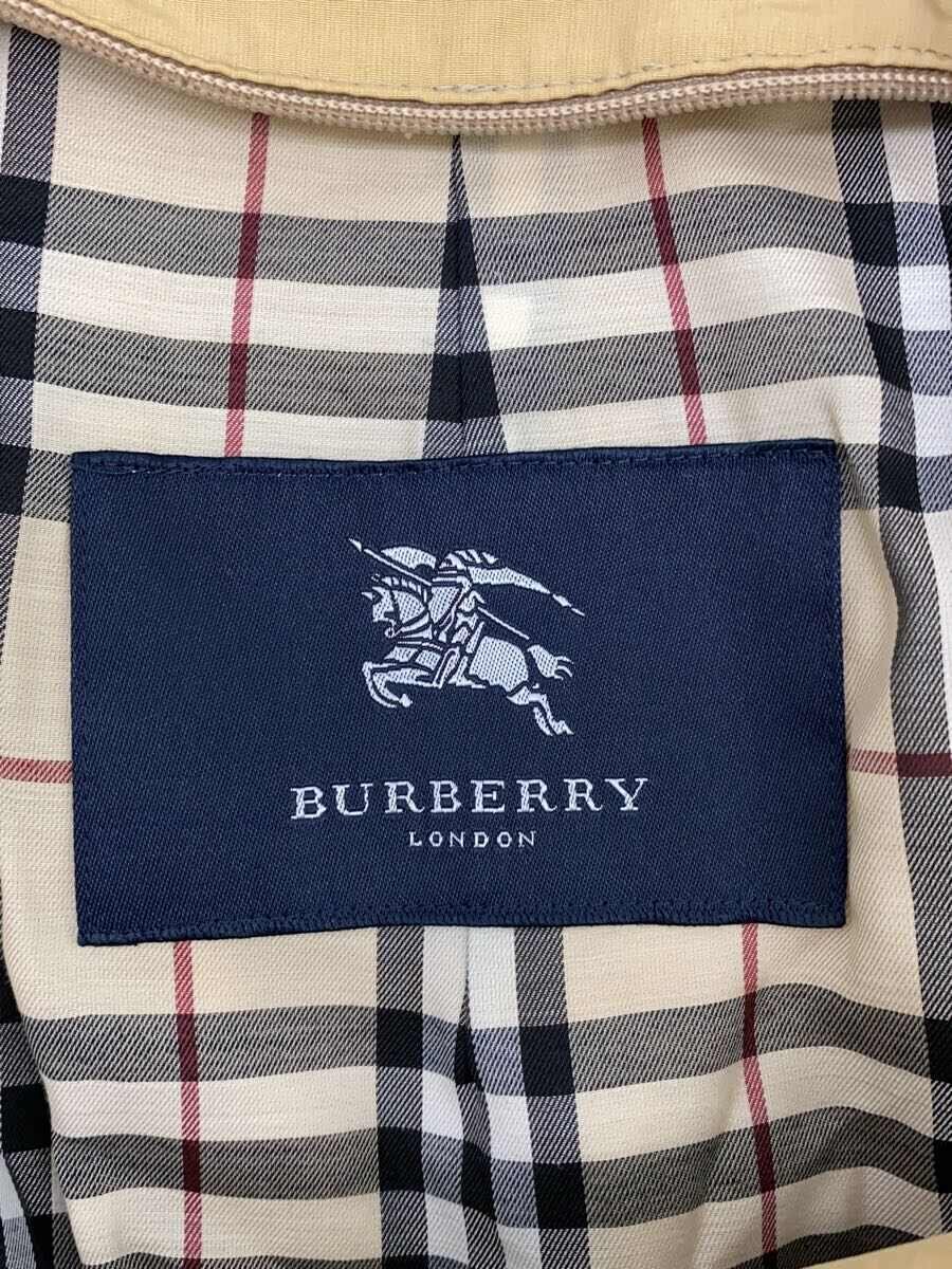 【中古】BURBERRY LONDON◆ライナー欠品/裏地チェック/ステンカラーコート/M/ナイロン/BEG/BBN21-800-54【メンズウェア】
