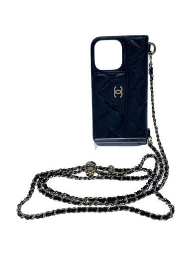 【中古】CHANEL◆小物/レザー/BLK/レディース//【服飾雑貨他】 【中古】CHANEL◆小物/レザー/BLK/レディース//【服飾雑貨他】