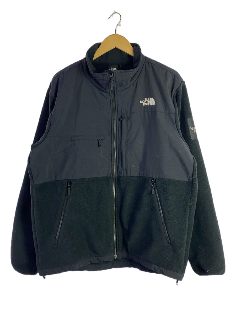 【中古】THE NORTH FACE◆DENALI JACKET_デナリジャケット/XXL/ポリエステル/BLK1穴あり【メンズウェア】