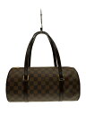【中古】LOUIS VUITTON◆1)パピヨン30_ダミエ・エベヌ_BRW/PVC/BRW/総柄【バッグ】