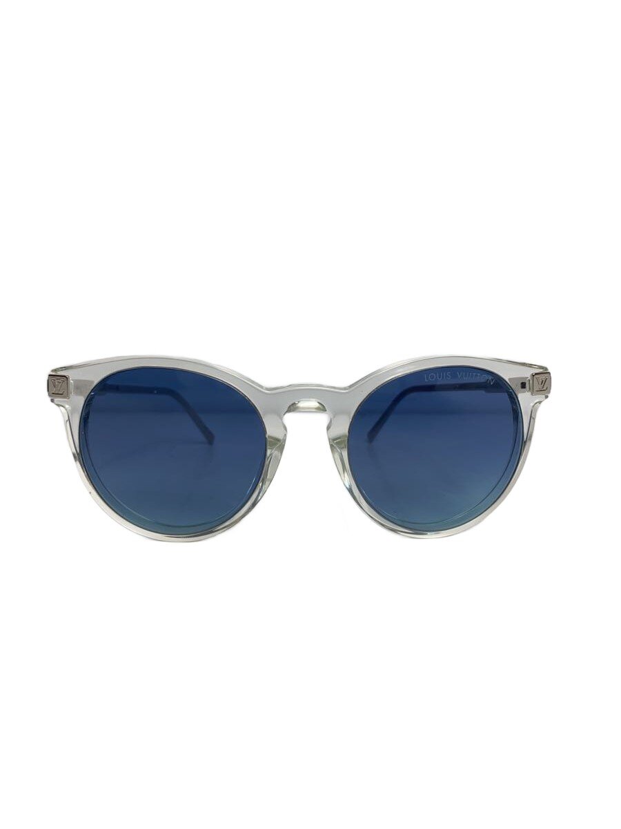 【中古】LOUIS VUITTON◆サングラス/ウェリントン/プラスチック/SLV/BLU/メンズ/Z1670E【服飾雑貨他】(4.0)
