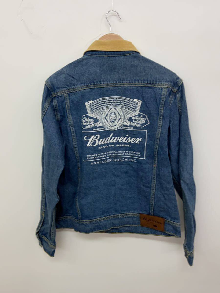 【中古】HUF◆Budweiser/Gジャン/M/デニム/BLU/プリント【メンズウェア】