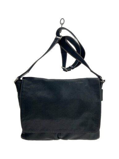 【中古】COACH◆ショルダーバッグ/レザー/BLK【バッグ】 【中古】COACH◆ショルダーバッグ/レザー/BLK【バッグ】