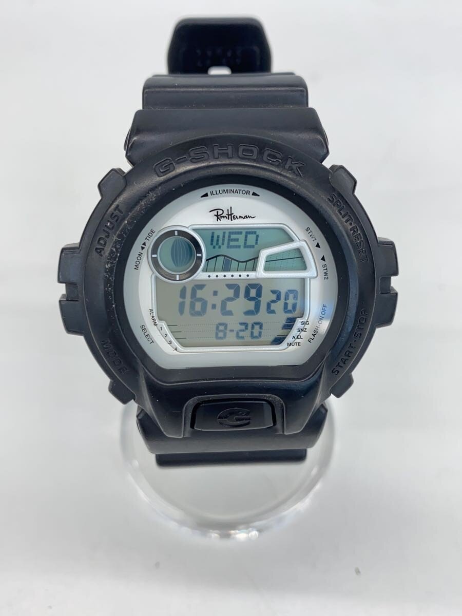 【中古】CASIO◆クォーツ腕時計/デジタル/ラバー/WHT/BLK/GLX-6900/別注【服飾雑貨他】