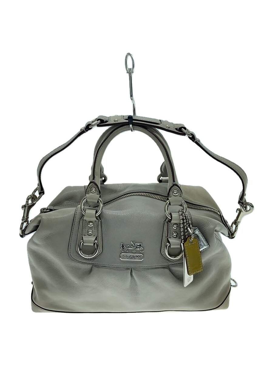 šCOACHޥǥ/ϥɥХå/2way/쥶/GRY/̵/12937//ڥХå