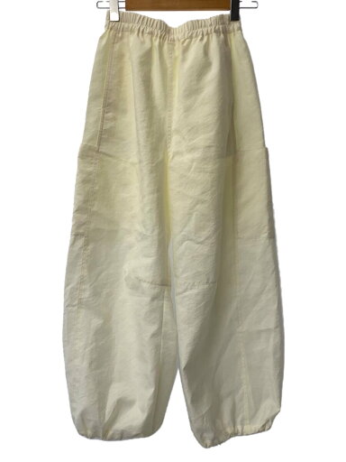 【中古】Demi-Luxe BEAMS◆ボトム/36/ポリエステル/WHT/無地【レディースウェア】 【中古】Demi-Luxe BEAMS◆ボトム/36/ポリエステル/WHT/無地【レディースウェア】