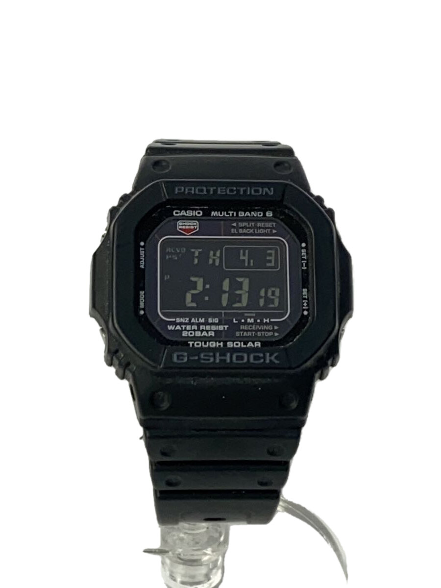 【中古】CASIO◆クォーツ腕時計・G-SHOCK/デジタル/ラバー/BLK/BLK【服飾雑貨他】