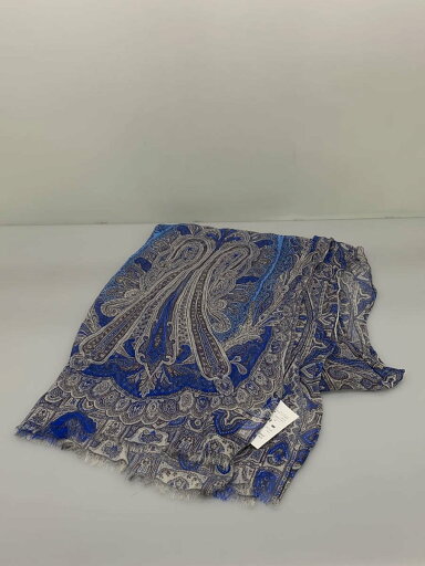 【中古】ETRO◆大判ストール/シルク/BLU/ペーズリー/レディース//【服飾雑貨他】 【中古】ETRO◆大判ストール/シルク/BLU/ペーズリー/レディース//【服飾雑貨他】