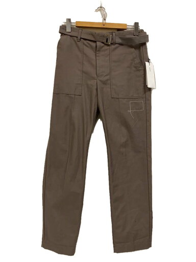 【中古】sacai◆Cotton Back Satin Pants/ボトム/1/コットン/KHK/25-03696M【メンズウェア】 【中古】sacai◆Cotton Back Satin Pants/ボトム/1/コットン/KHK/25-03696M【メンズウェア】