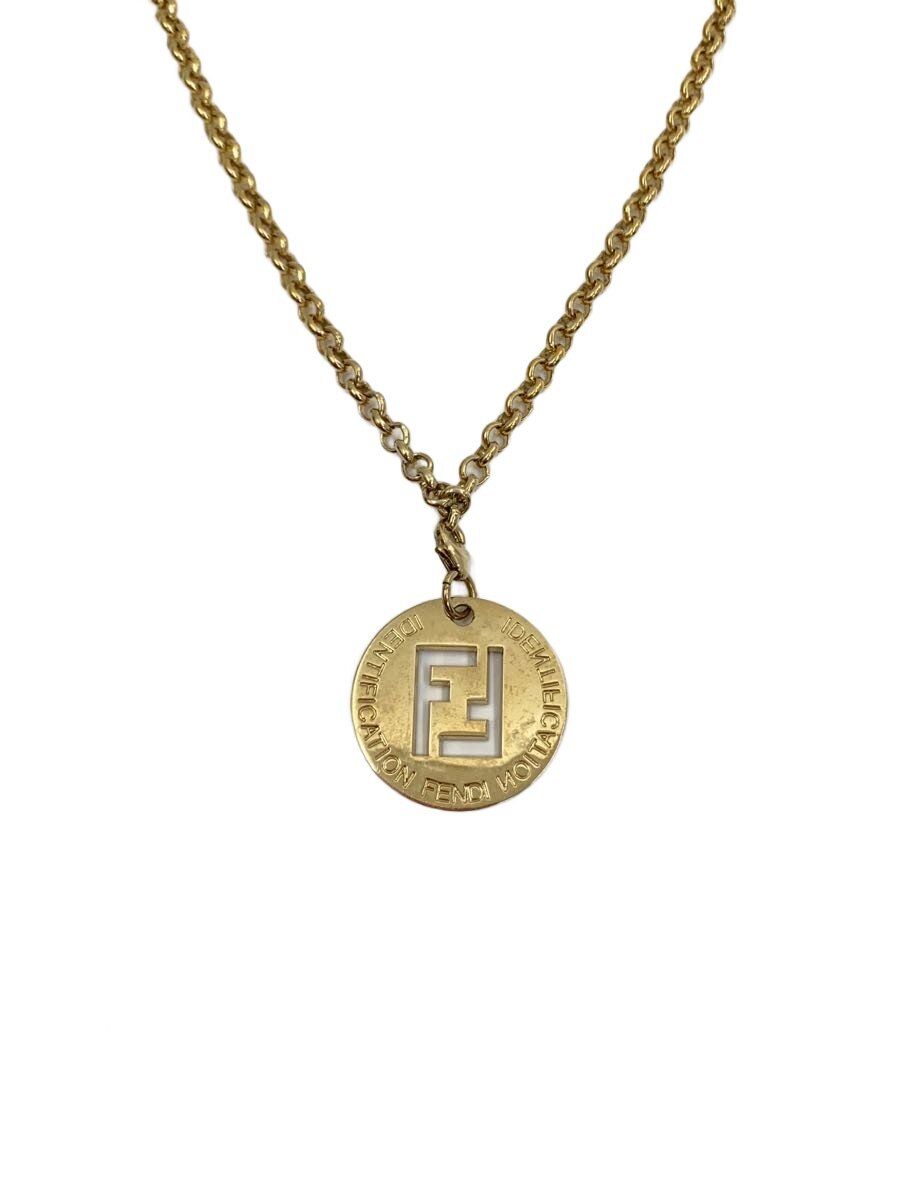 【中古】FENDI◆ネックレス/--/カラーストーン/GLD/トップ有/レディース//【服飾雑貨他】