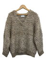 【中古】CLANE◆カーディガン(厚手)/1/アクリル/BEG/15106-2182/ベージュ【レディースウェア】(4)