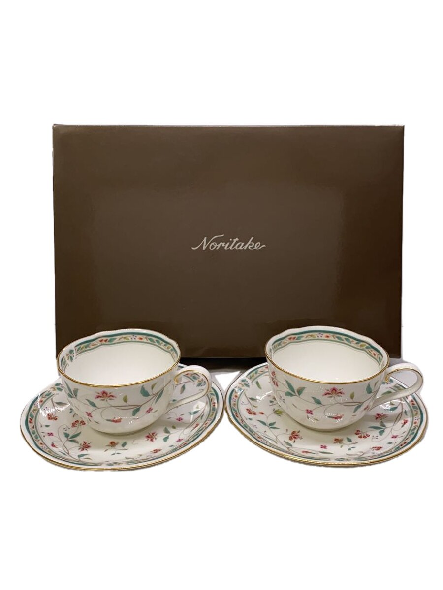 【中古】Noritake◆カップ&ソーサー/4点セット/GRN/P59387A/4409/花更紗【キッチン用品】